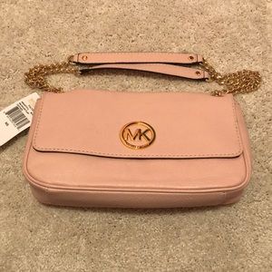 Michael Kors Fulton Small Leather Shoulder Purse